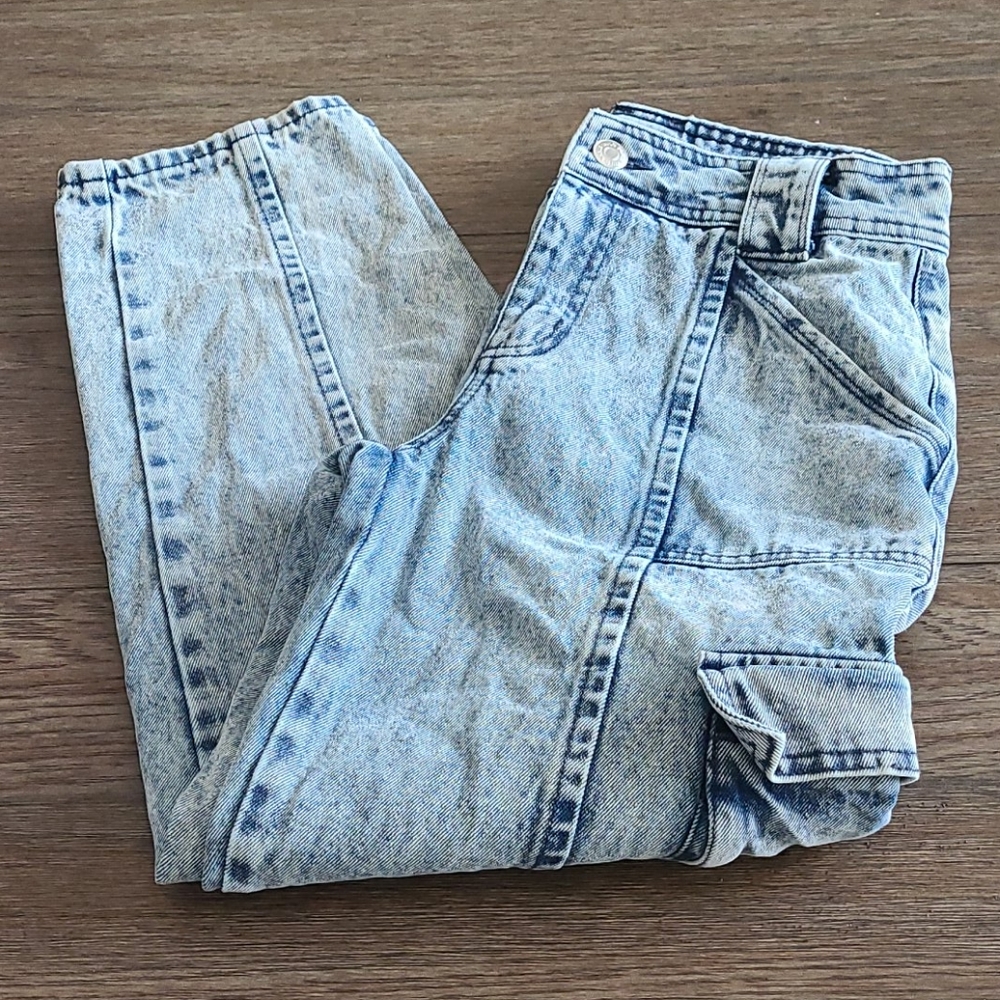 Stone washed Cargo jeans
